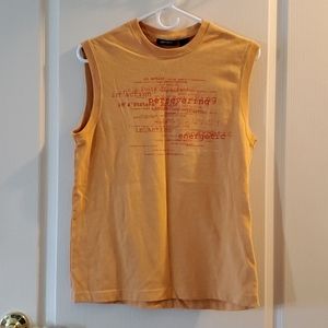 DKNY Active Mens Orange Cotton Tank Top